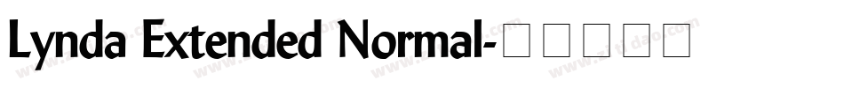 Lynda Extended Normal字体转换